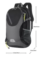 Men Patch Detail Zip Front Travel Backpack
