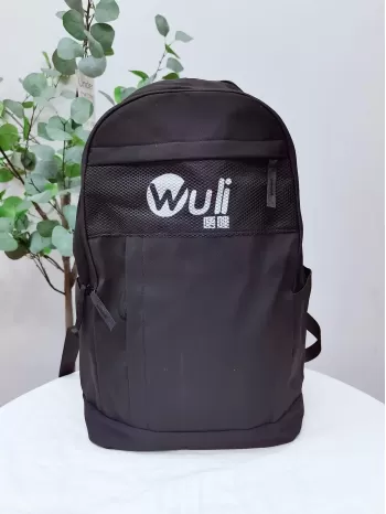Men Letter Graphic Backpack - Black,Large