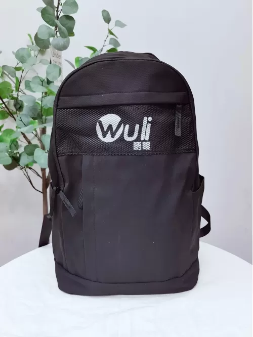 Men Letter Graphic Backpack - Black,Large
