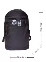 Men Letter Graphic Backpack - Black,Large