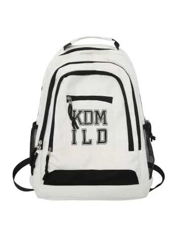 Men Letter Graphic Casual Daypack - White