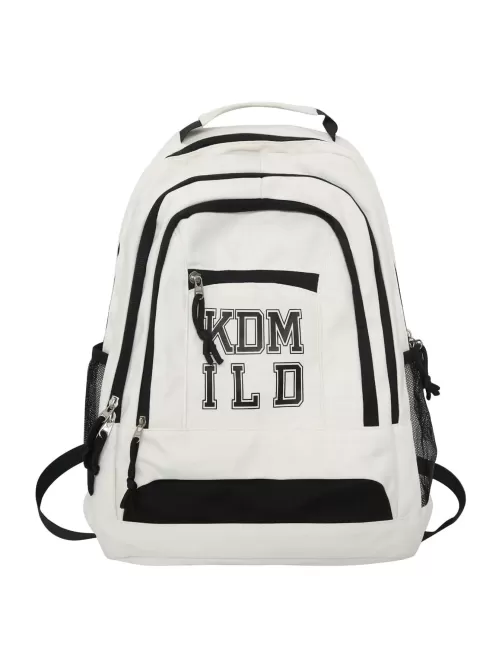 Men Letter Graphic Casual Daypack - White