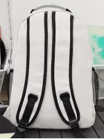 Men Letter Graphic Casual Daypack - White